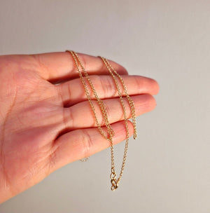 Glest pansar halsband 63,5cm 14k guld - Smyckesbanken