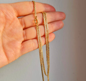 Pansar halsband 18k guld 56cm - Smyckesbanken