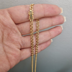 Bismarck halsband i guld med kistlås - Smyckesbanken