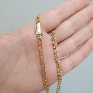 Bismarck halsband i äkta guld, 45cm