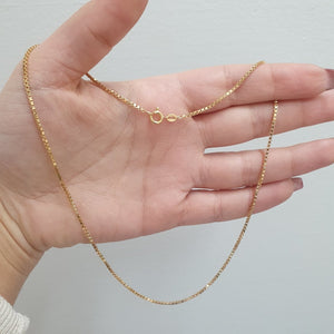 Kraftigt venezia halsband 18k guld - Smyckesbanken