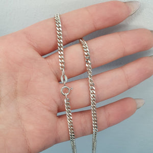 Pansar halsband äkta silver 70cm 